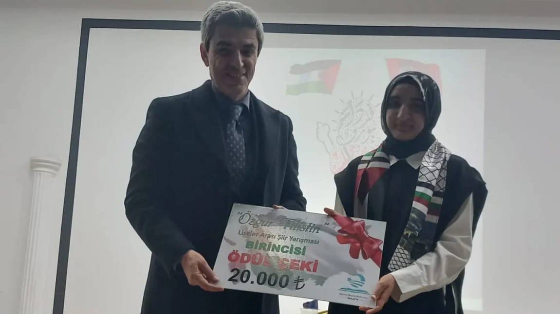 Eğitime Destek Platformunun düzenlediği 'Özgür Filistin' konulu liseler arası şiir yarışması